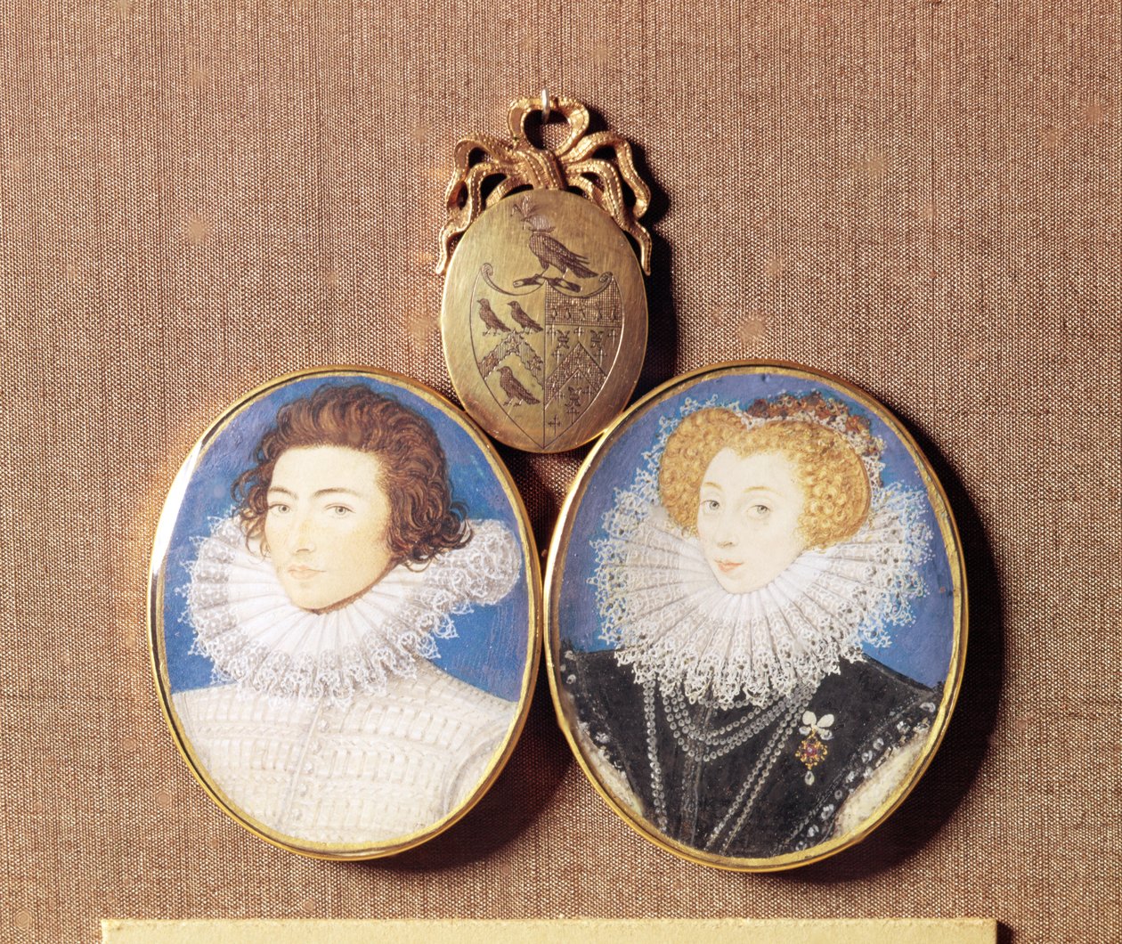 John Croker og kona Frances av Nicholas Hilliard