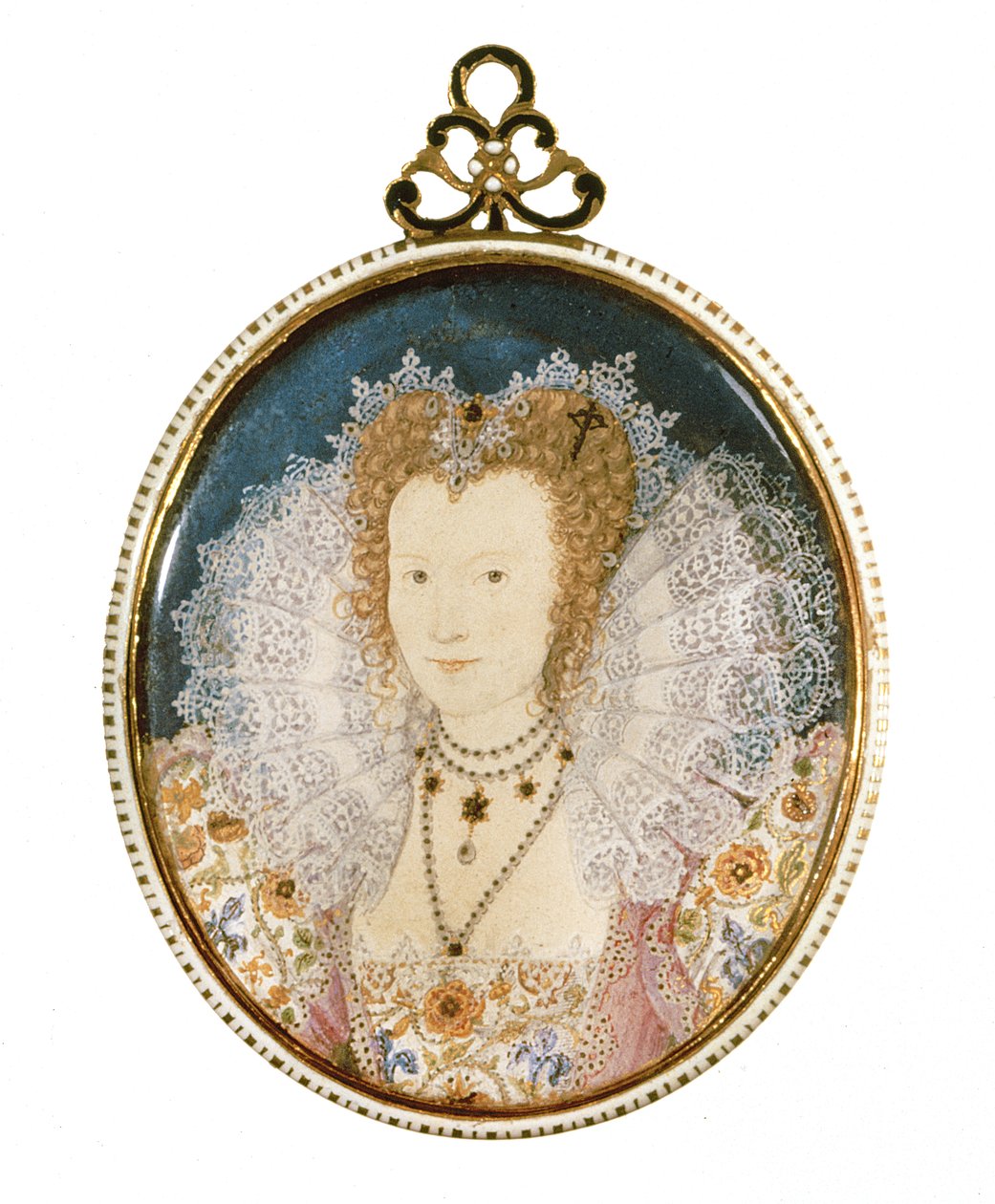 Miniatyr av en ukjent dame av Nicholas Hilliard