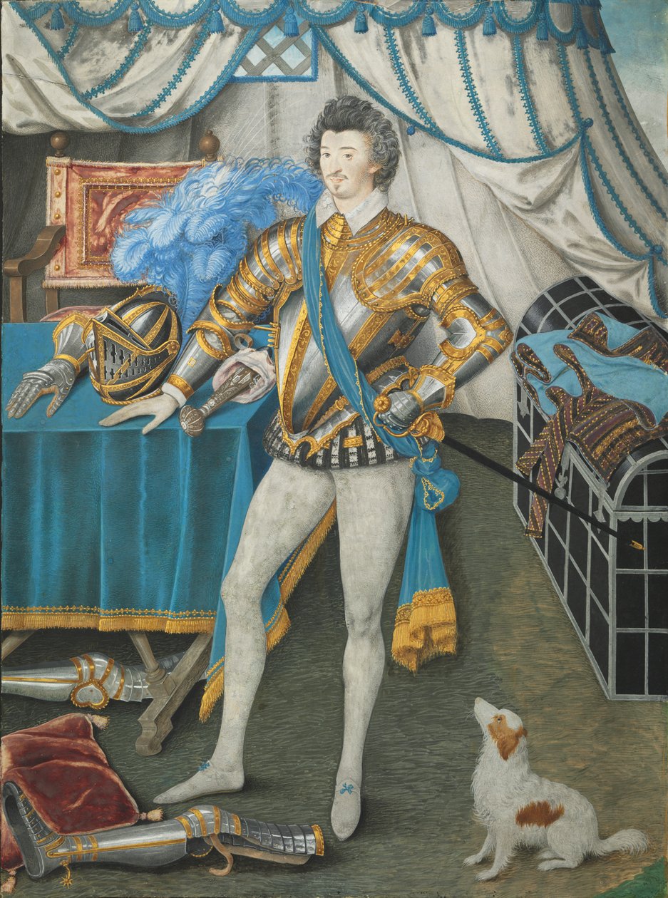 Portrett av Sir Anthony Mildmay, ridder av Apethorpe, Northants av Nicholas Hilliard