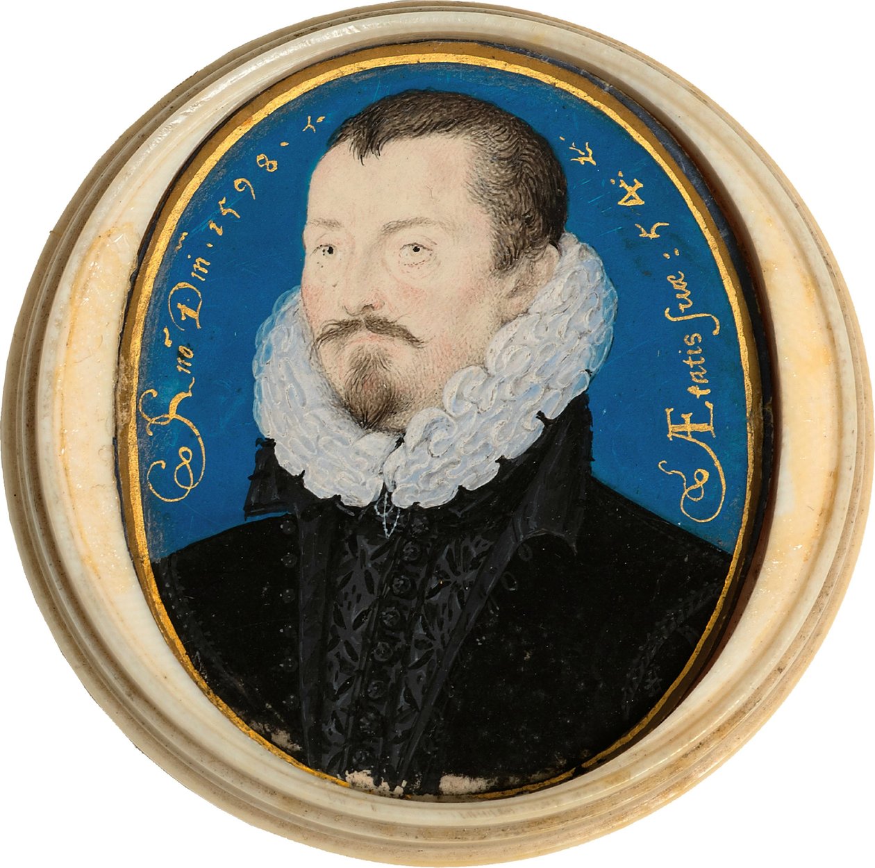 Portrett av Sir Thomas Bodley 1545-1613, 1598 av Nicholas Hilliard