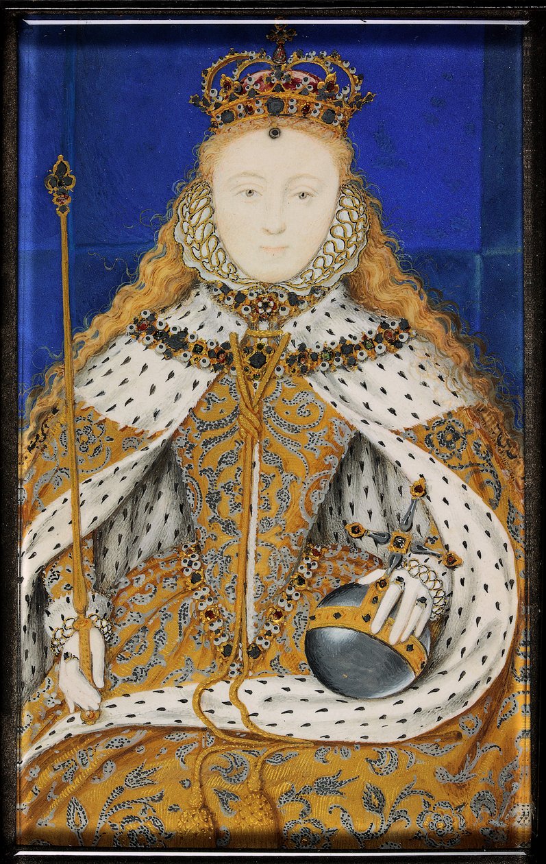 Dronning Elizabeth I (emalje) av Nicholas Hilliard