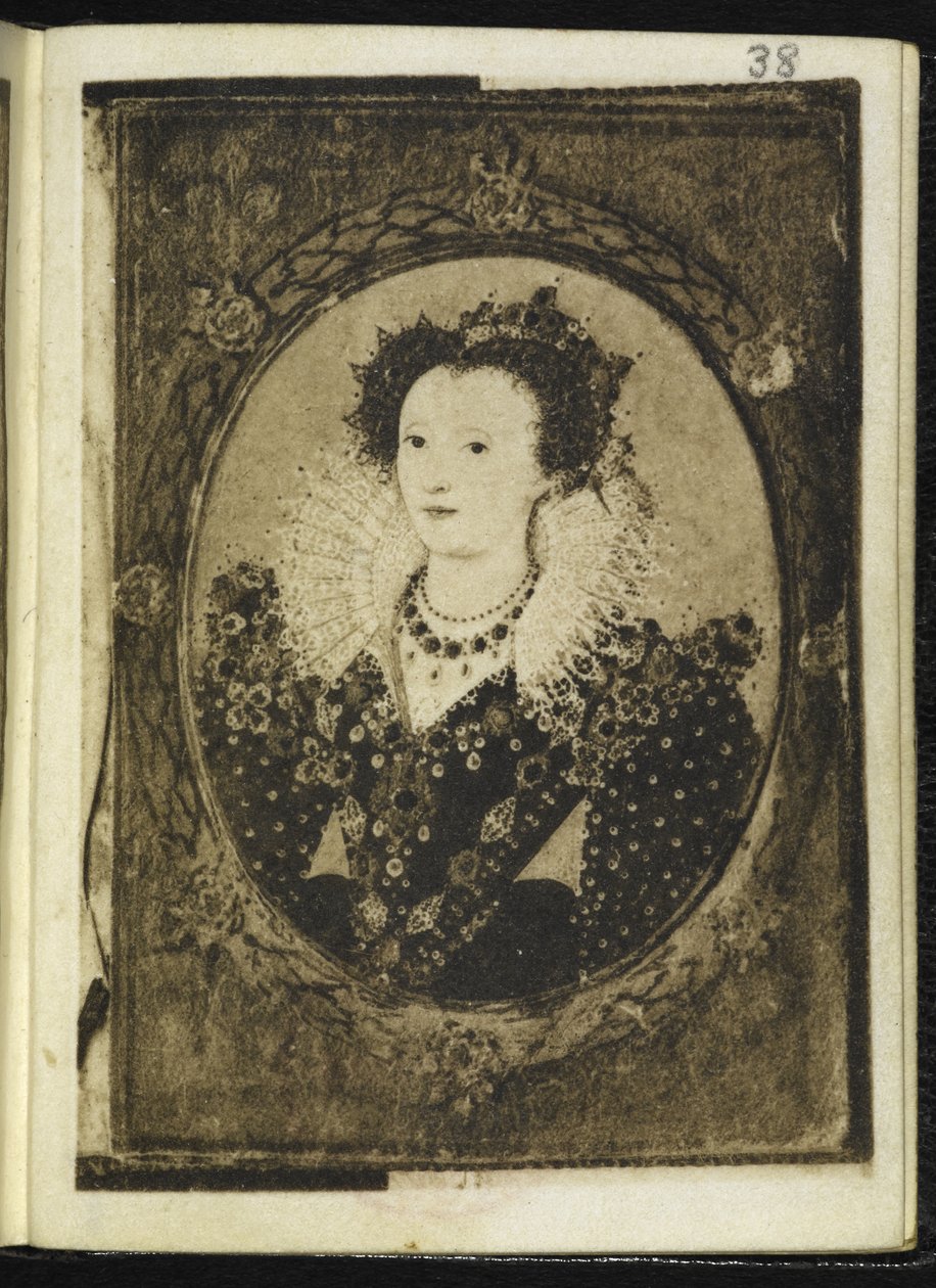 Dronning Elizabeth I (miniatyr) av Nicholas Hilliard