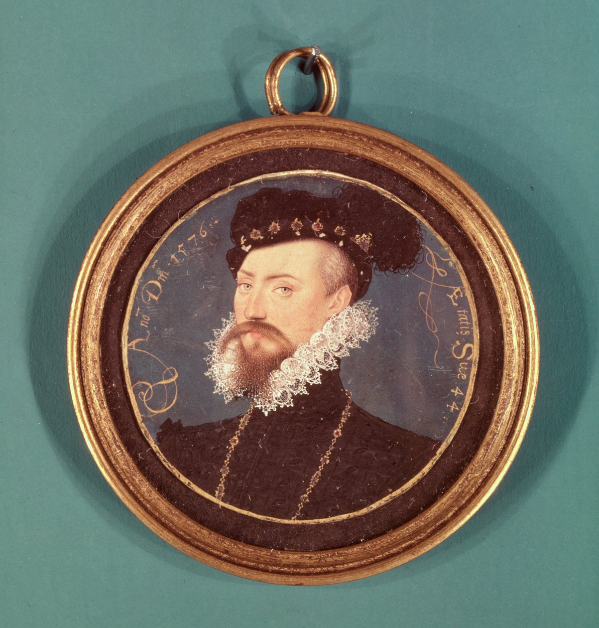 Robert Dudley, jarl av Leicester (ca. 1532-88) 1576 av Nicholas Hilliard