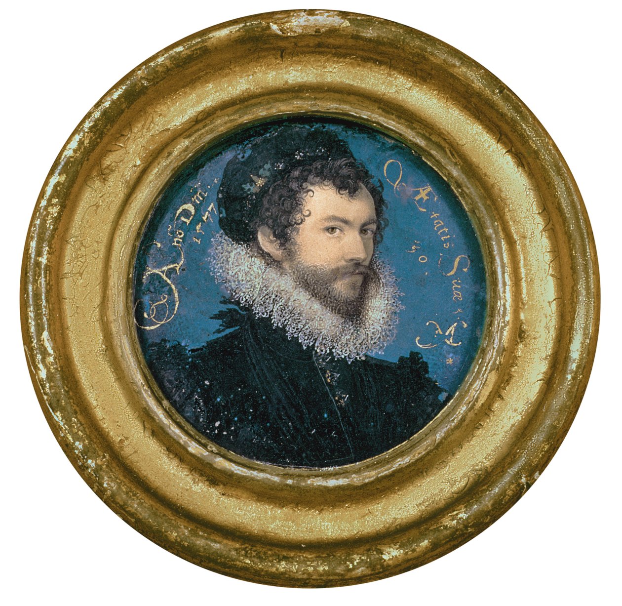 Selvportrett i en alder av 30, 1577 av Nicholas Hilliard
