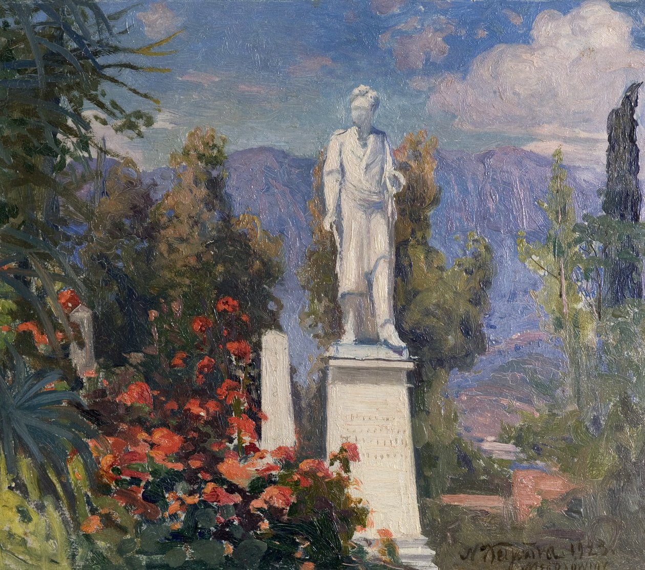 Byrons-monumentet i Missolonghi, Hellas, 1923 av Nicholas Himona