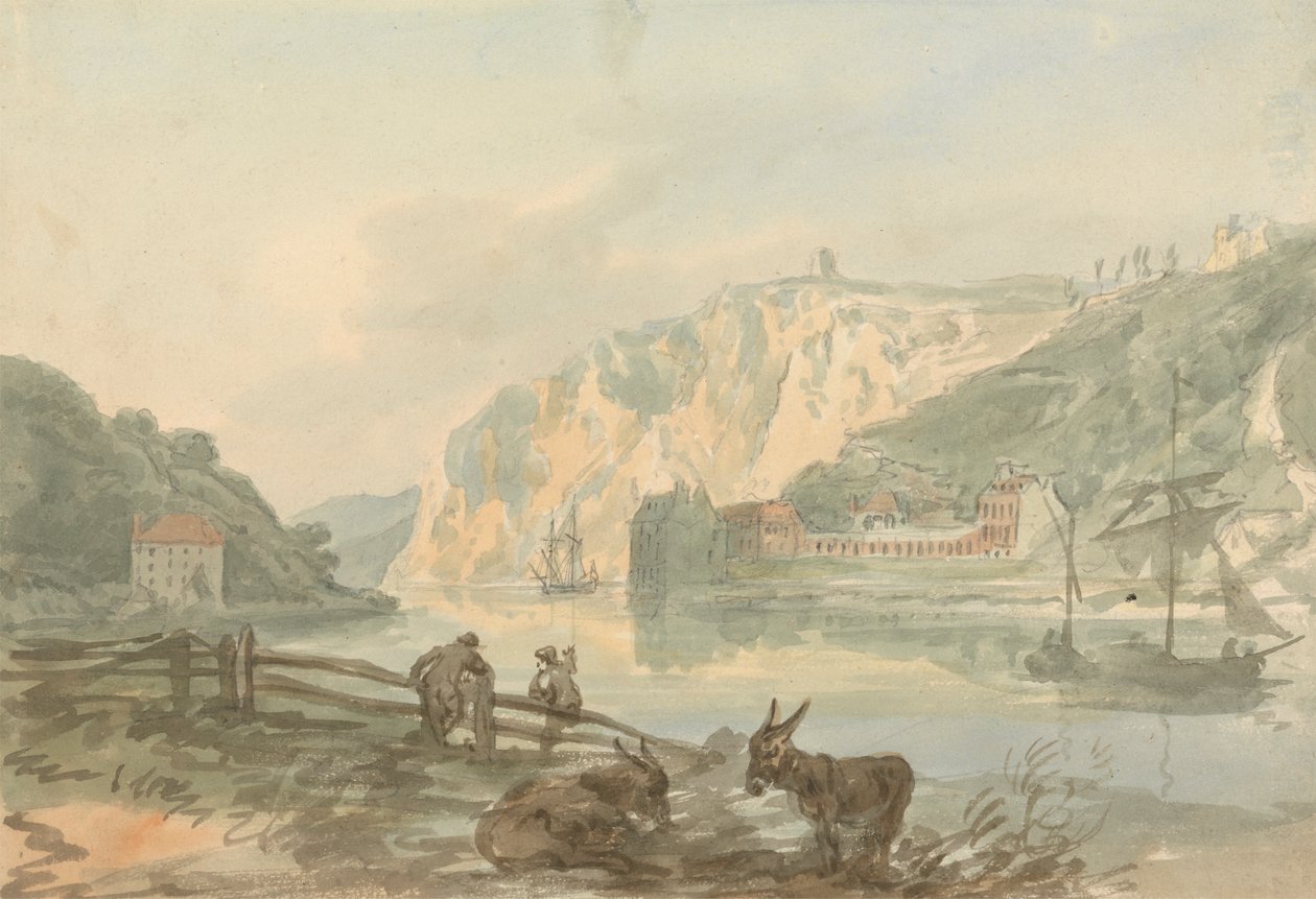 Hotwells fra Rownham Ferry av Nicholas Pocock