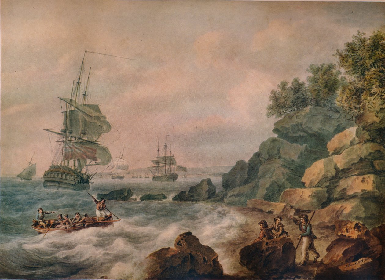 I Bristol Channel, 1787 av Nicholas Pocock