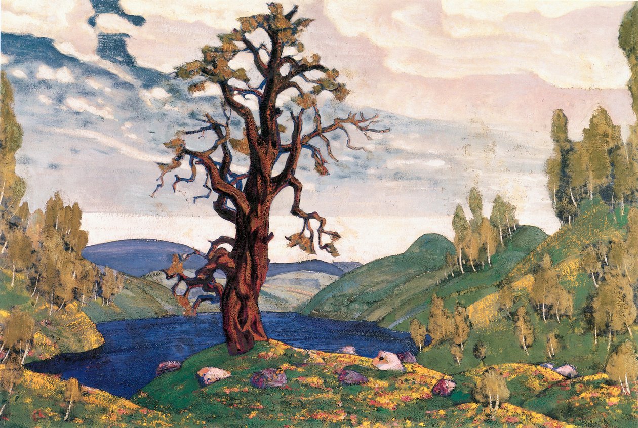 Et kyss til jorden, scenesetting for Vårofferet av Nicholas Roerich