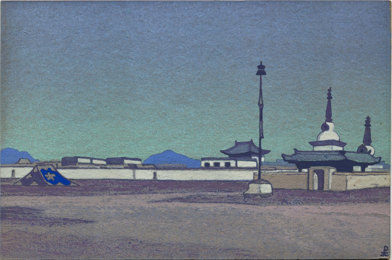 Batukhalka, hovedstaden i indre Mongolia, 1936 av Nicholas Roerich