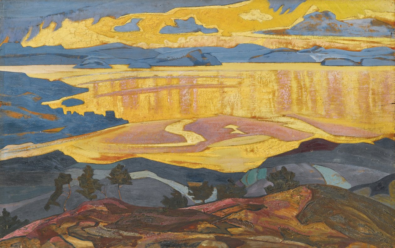 Før regnet, 1916-1918 av Nikolai Konstantinowitsch Roerich