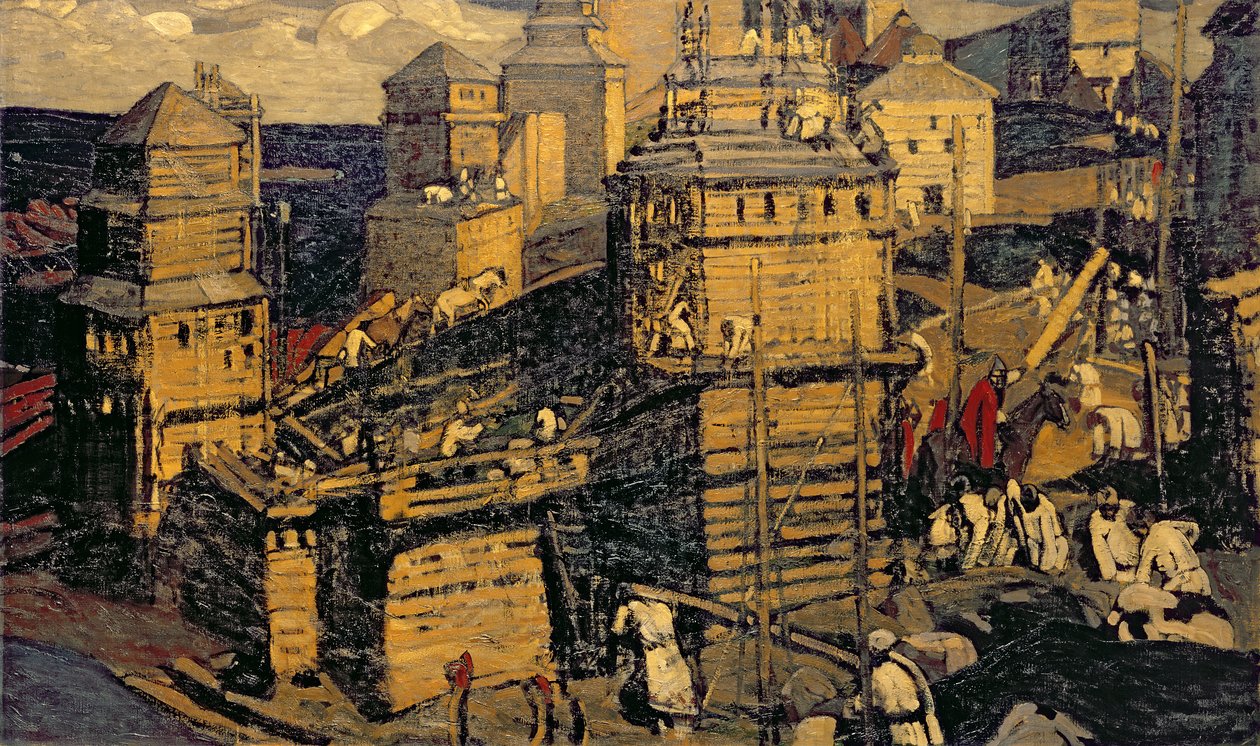 Bygge byen, 1902 av Nicholas Roerich