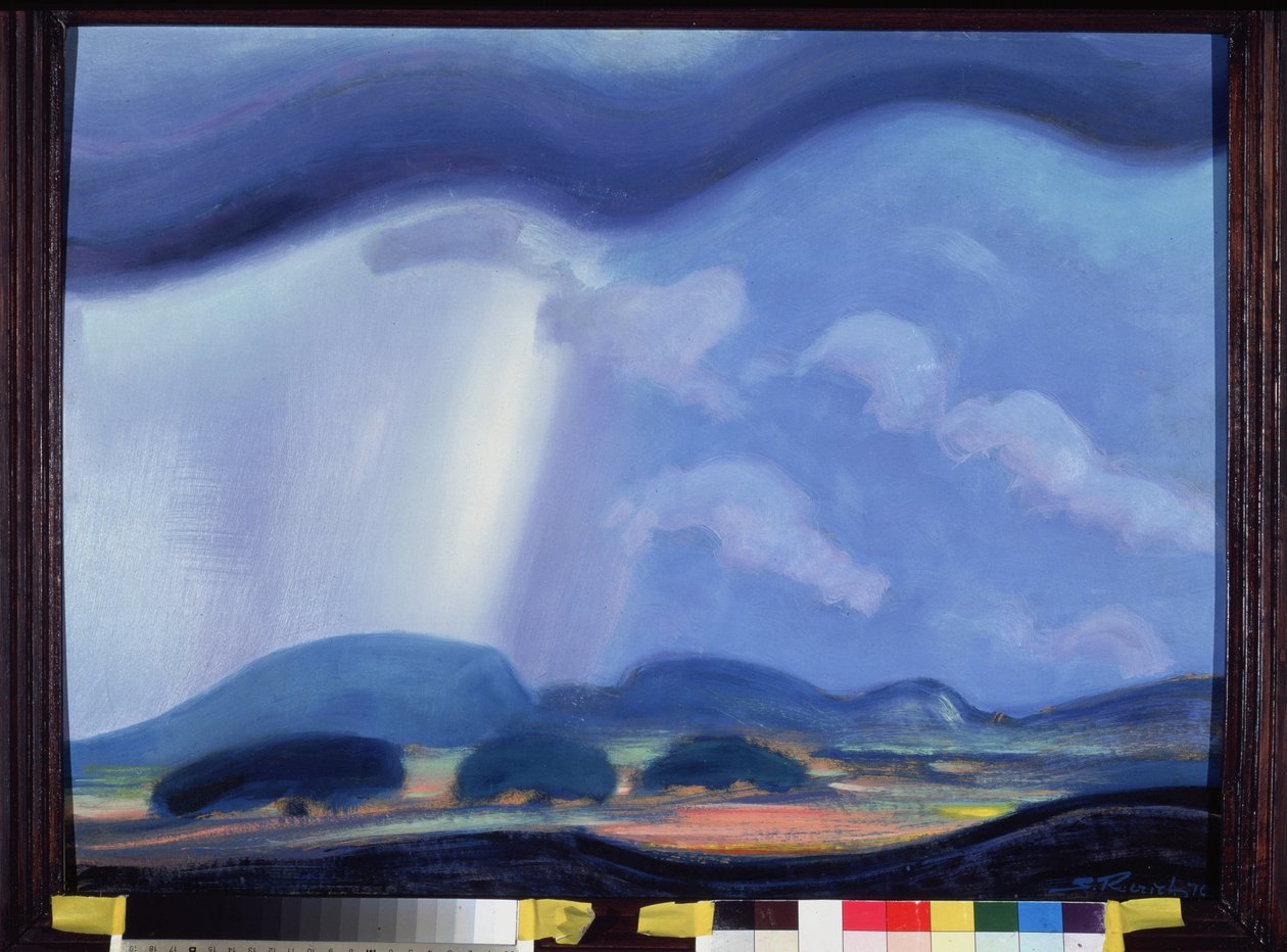 Chikus hann. Oeuvre de Sviatoslav Nikolayevich Roerich (1904-1993), olje på papp av Nicholas Roerich