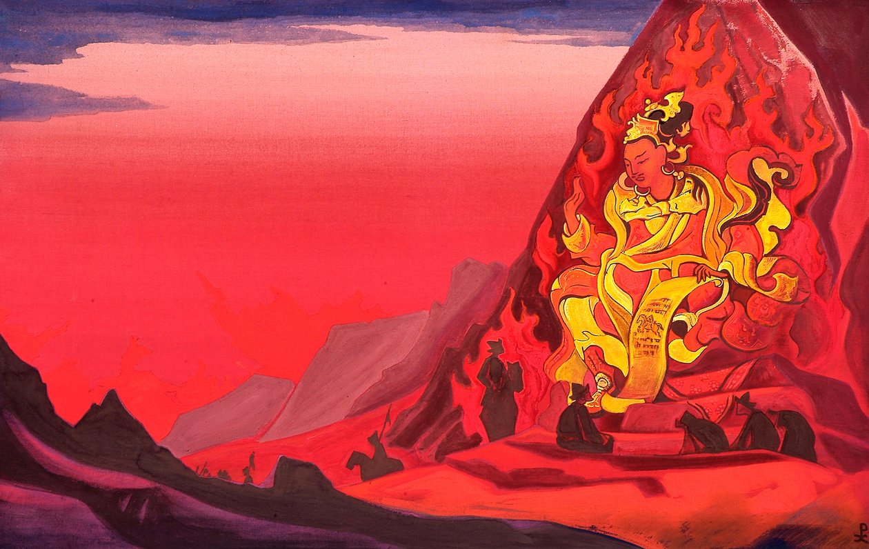 Kommando over Rigden Djapo, 1933. av Nikolai Konstantinowitsch Roerich
