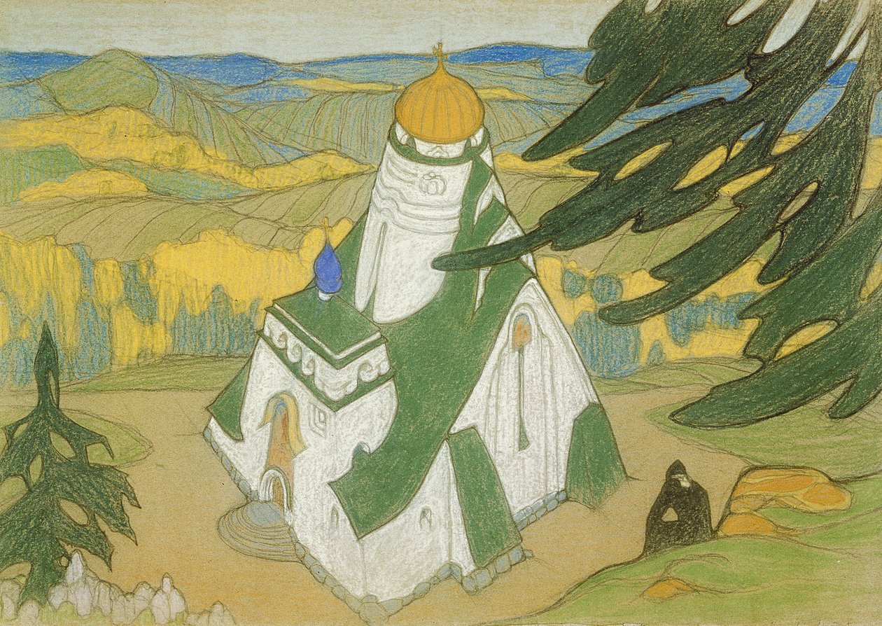 Tidlig 1900-talls tegning av Nicholas Roerich