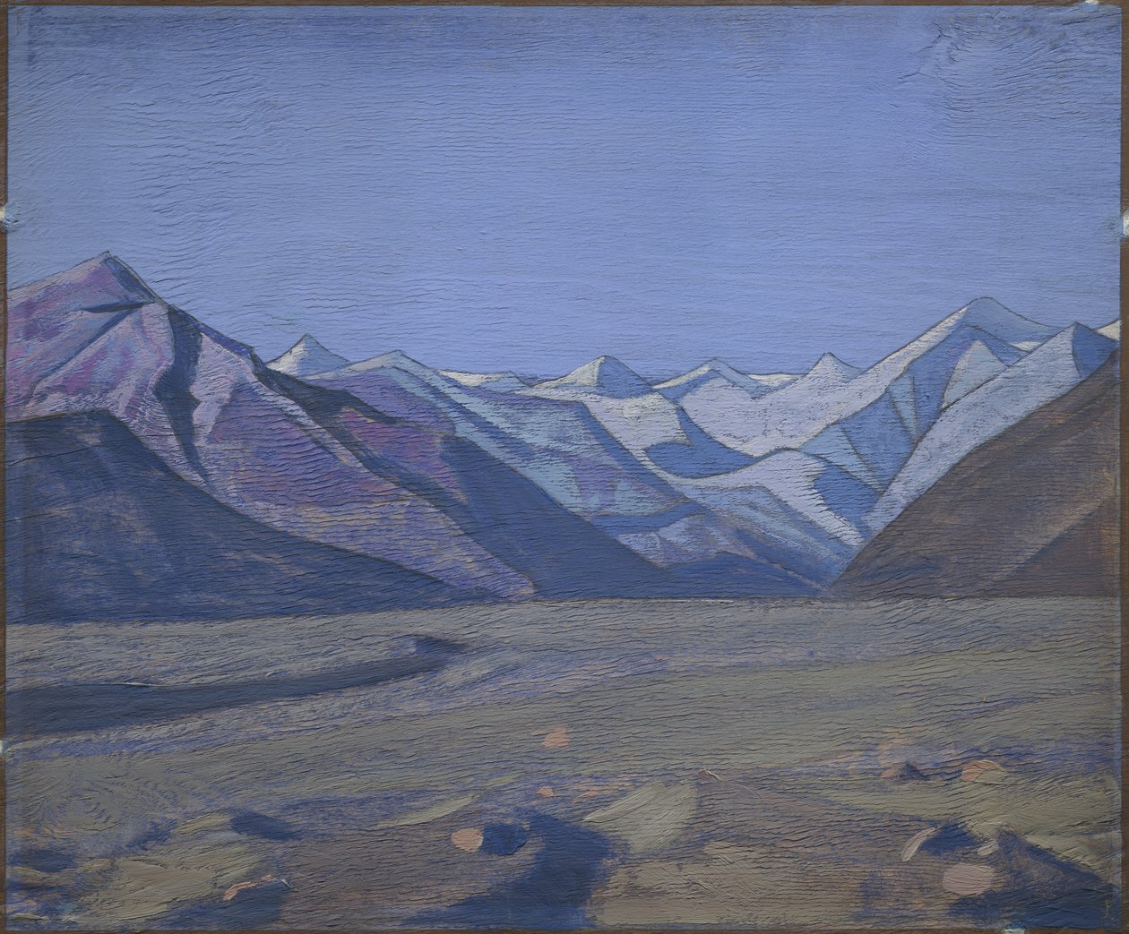 Fra Kurul mot Karakorum-kjeden, 1926 av Nicholas Roerich