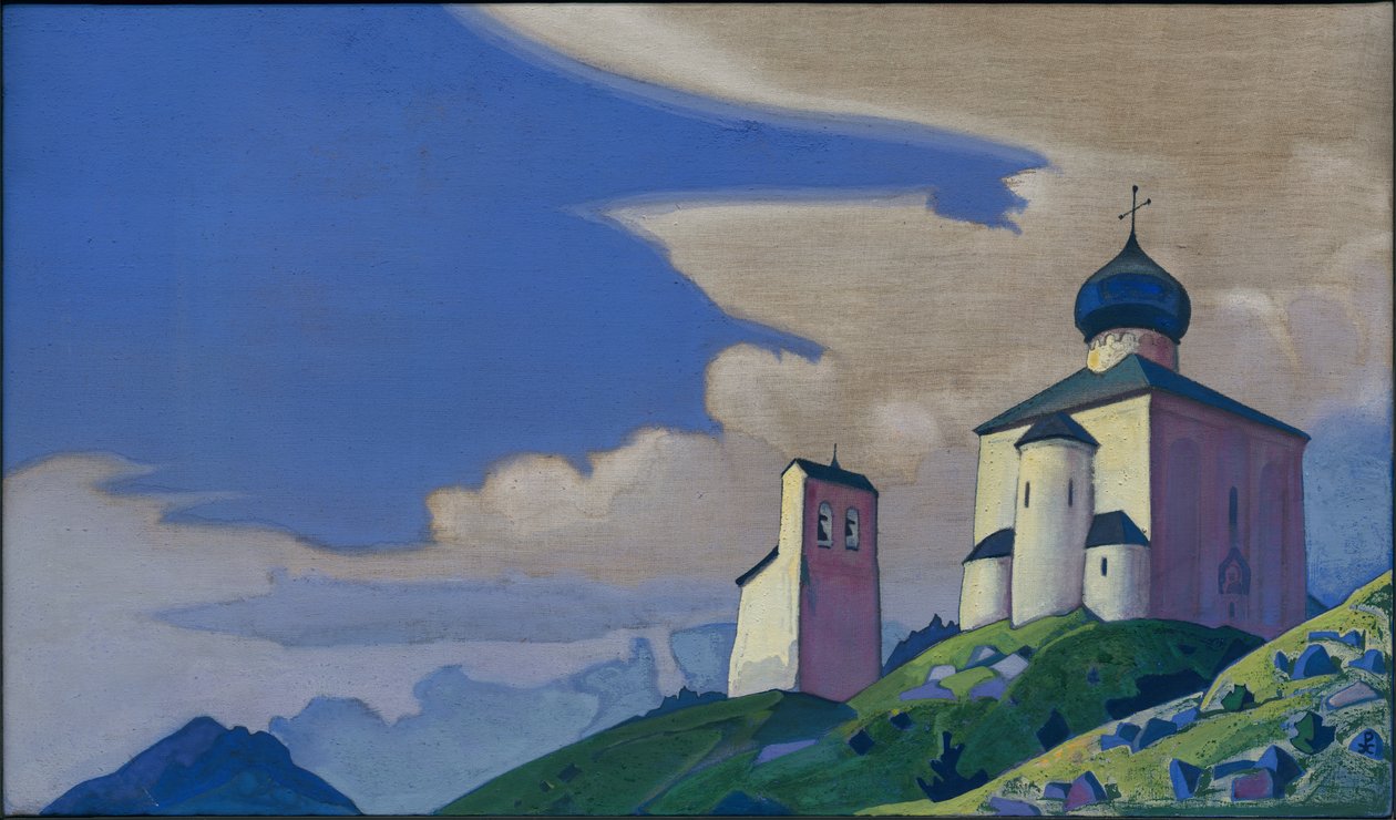 Hermitage of St. Sergius, 1933 av Nicholas Roerich