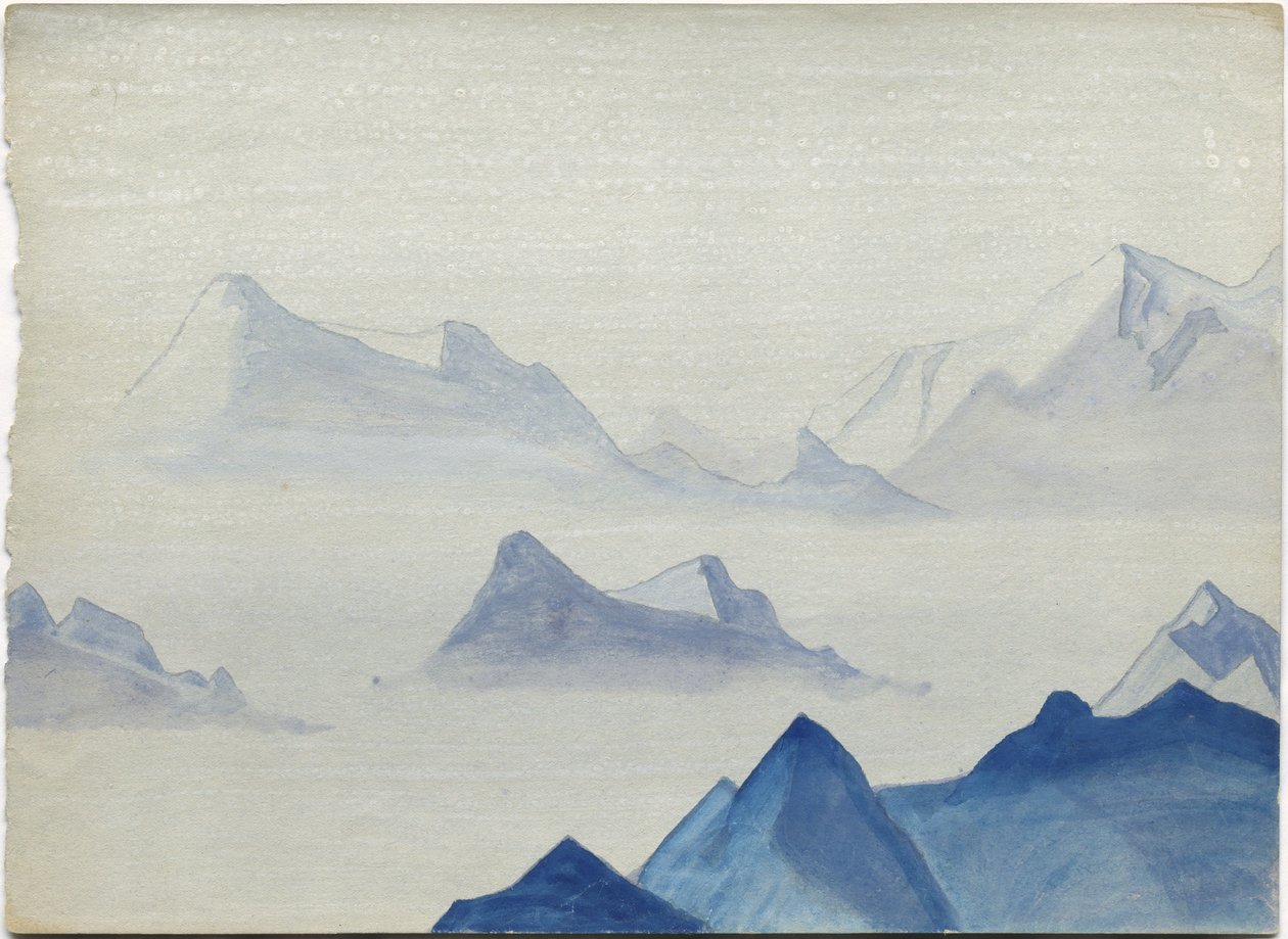 Himalaya, albumblad, 1933/34 av Nicholas Roerich