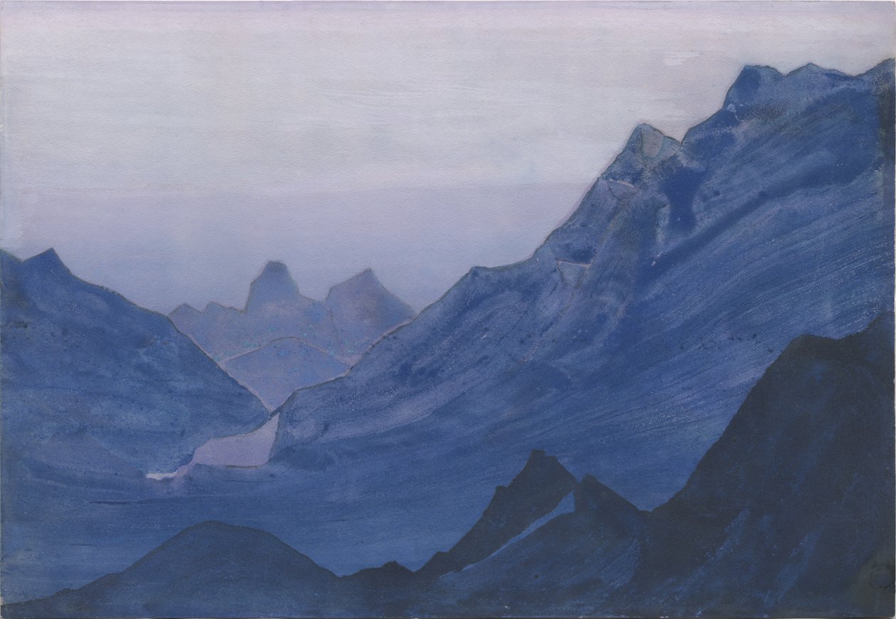 Himalaya, albumblad, 1934 av Nicholas Roerich