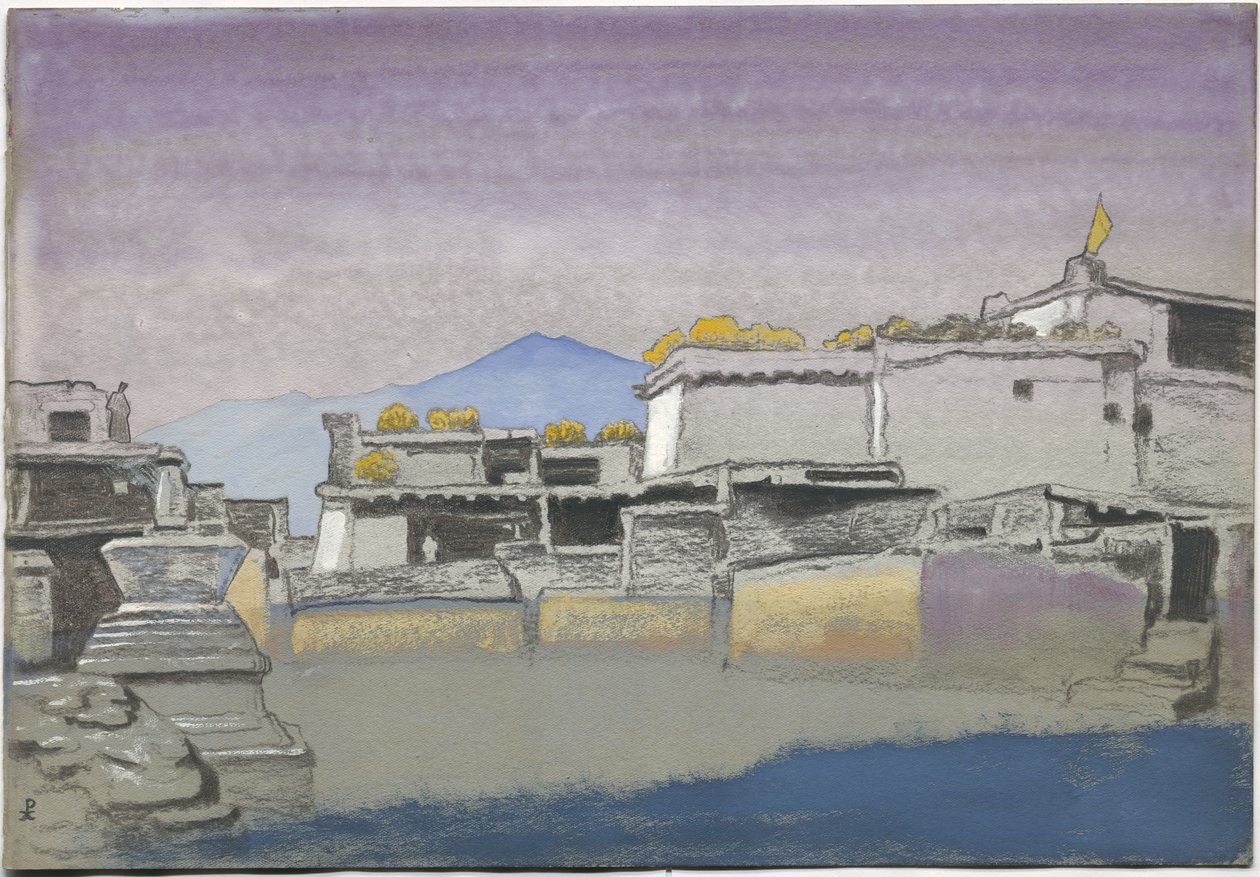 Kardang, studie, 1932 av Nicholas Roerich