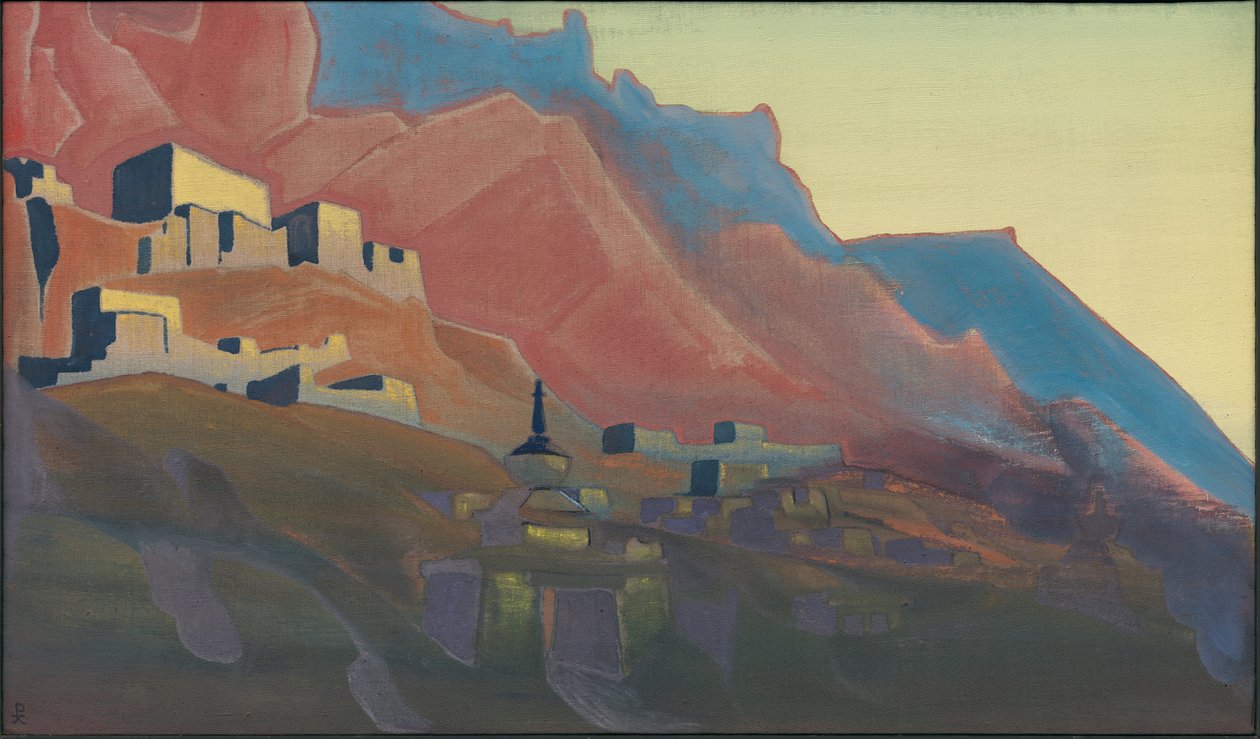 Ladakh, Sunset, "Holy Mountains"-serien, 1933 av Nicholas Roerich