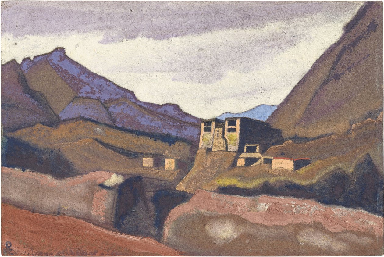 Ladakh par Roerich, Nicholas (1874-1947). Tempera på papp, størrelse: 30,5x45,7 av Nicholas Roerich