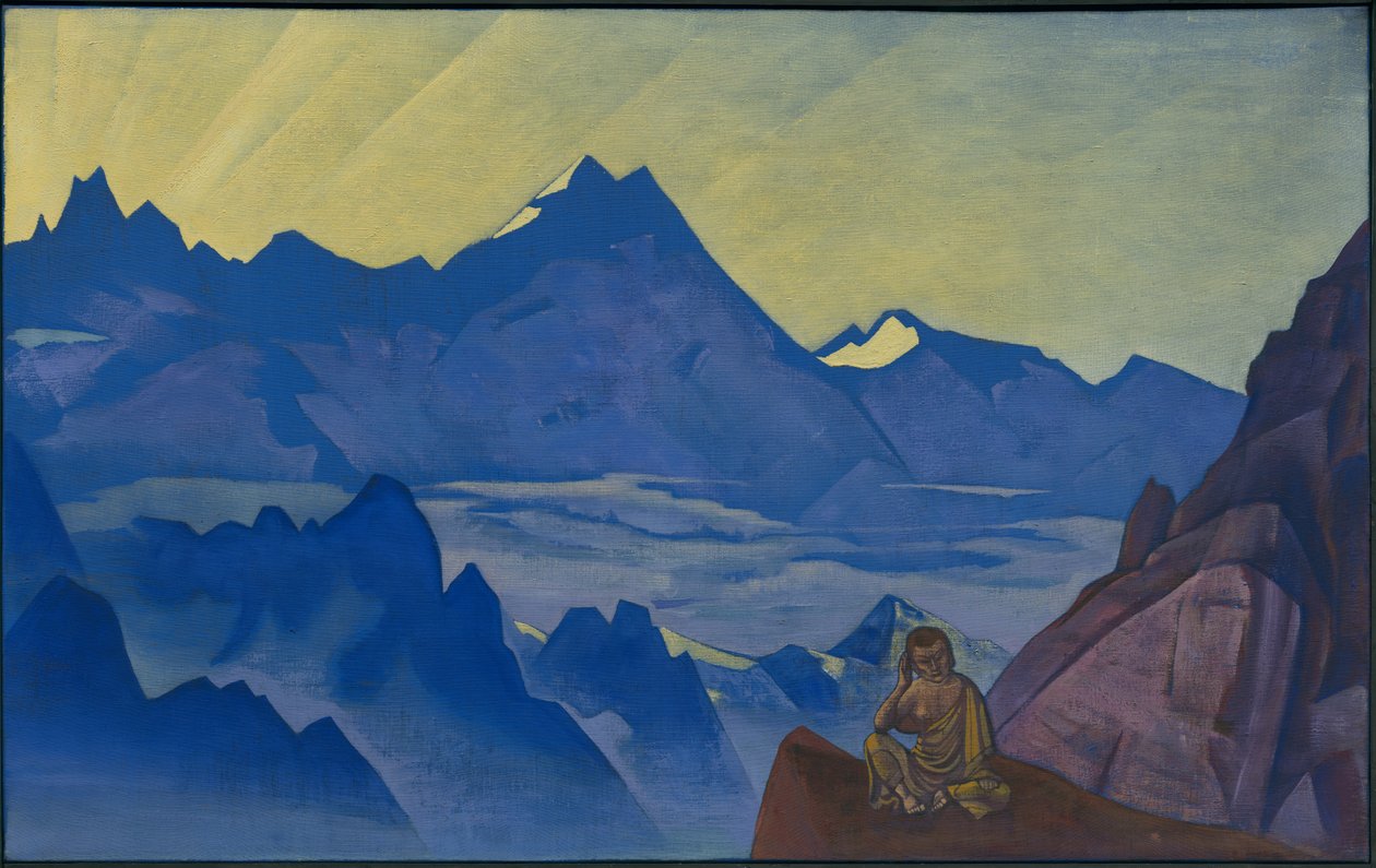 Milarepa, the One Who Harkened, "Banners of the East"-serien, 1925 av Nicholas Roerich