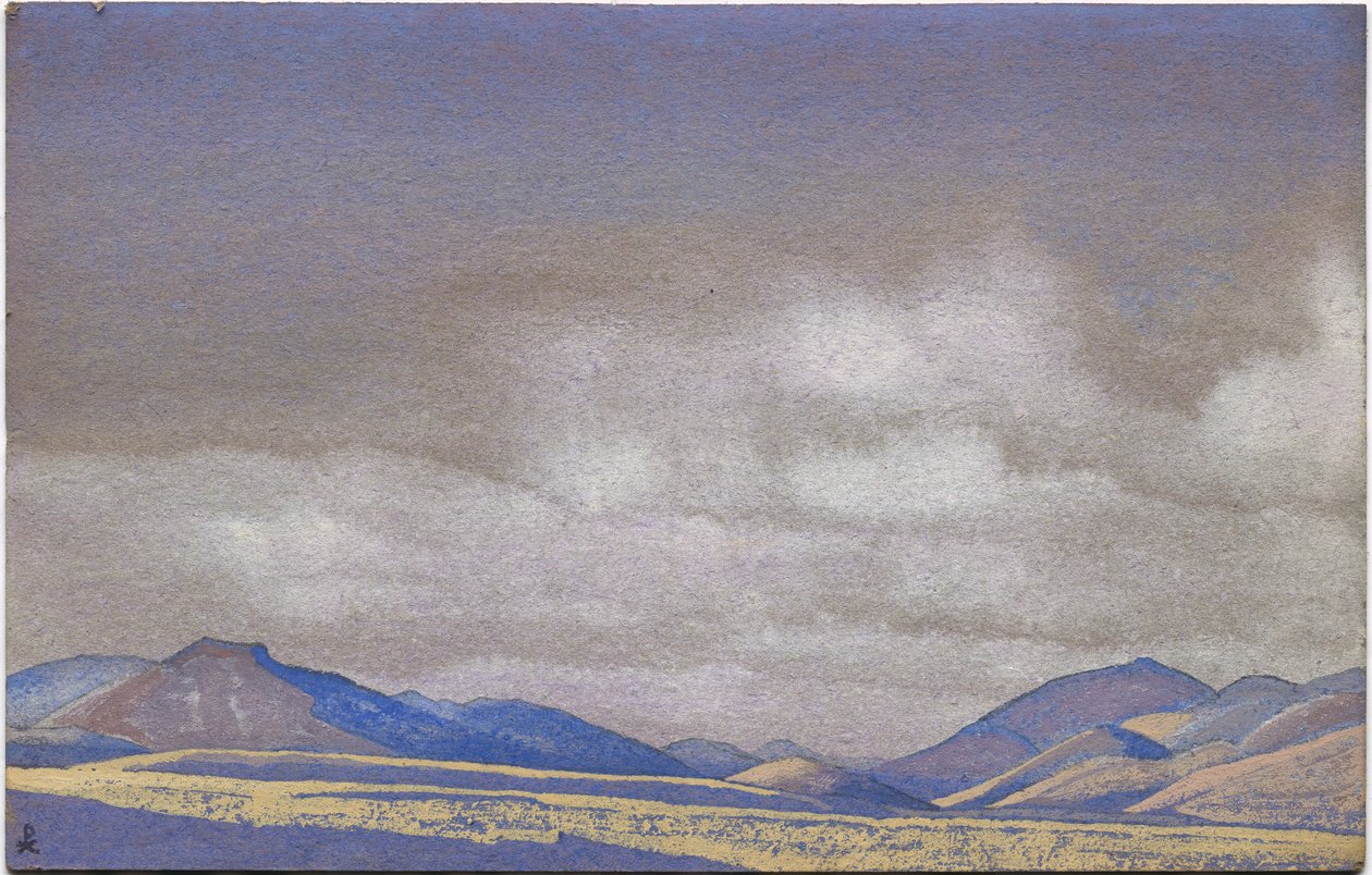 Mongolia, Hills of Chahar, 1936 av Nicholas Roerich