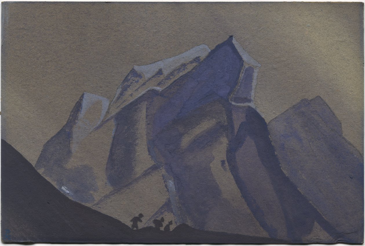 Fjellpass, Storm, 1936 av Nicholas Roerich