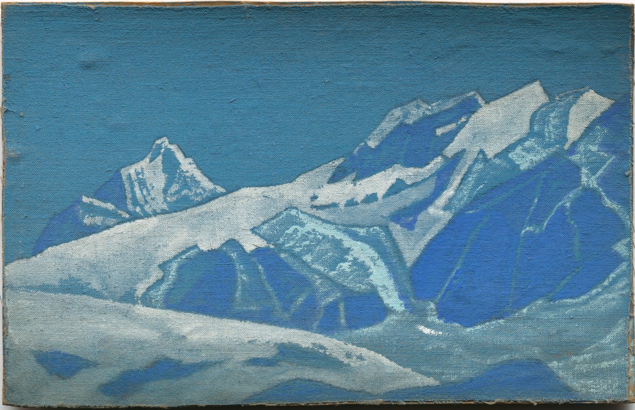Fjellstudie, c.1928?31 av Nicholas Roerich