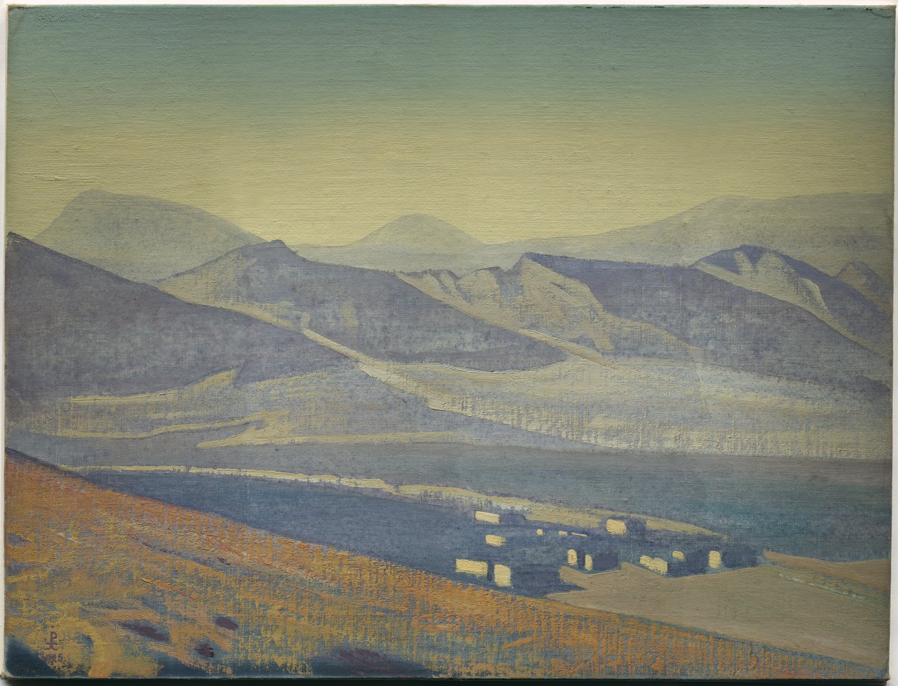 Sanctuaries and Citadels, fra serien med samme tittel, 1925 av Nicholas Roerich
