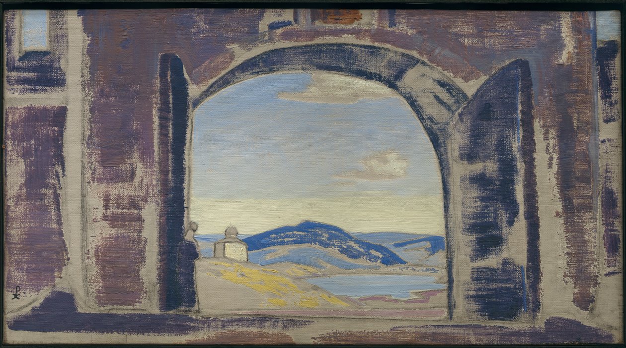 Studie til et maleri, ca. 1922 av Nicholas Roerich