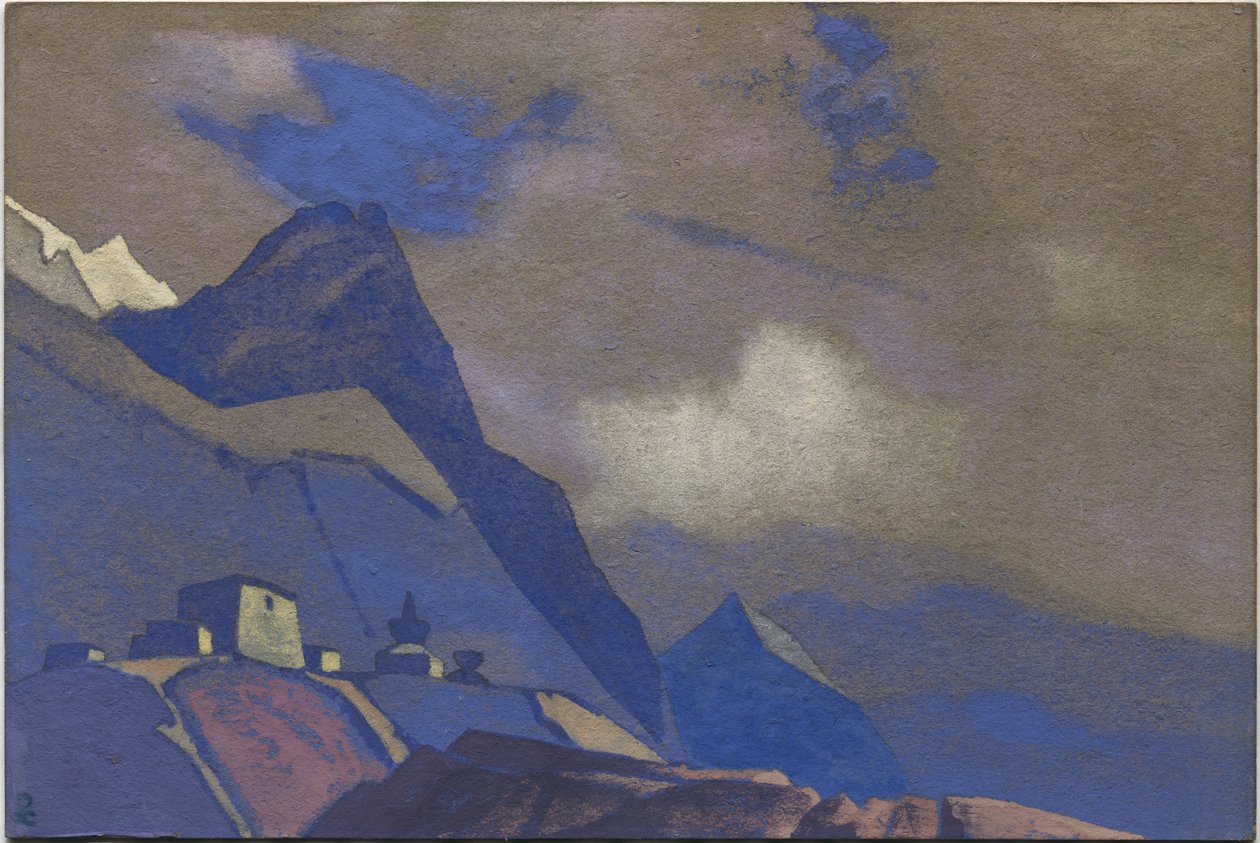Tibet, nær Brahmaputra, 1936 av Nicholas Roerich