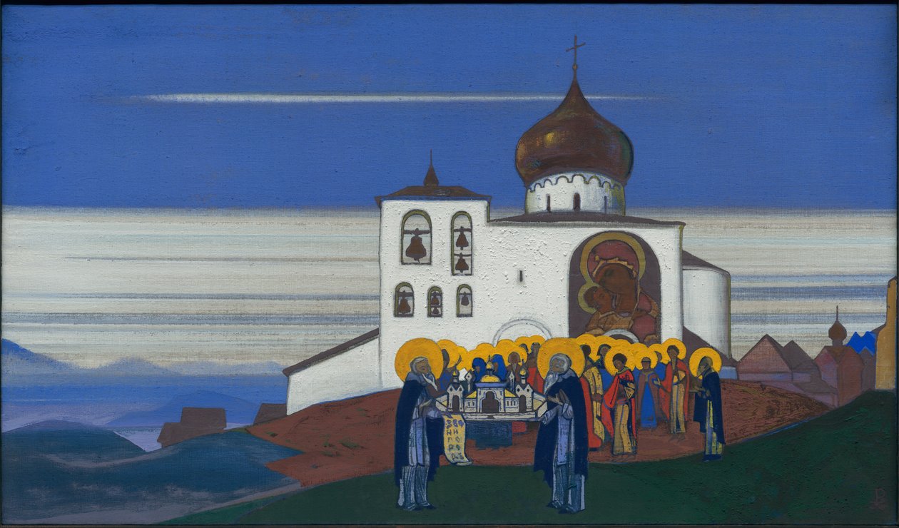 Zvenigorod, 1933 av Nicholas Roerich