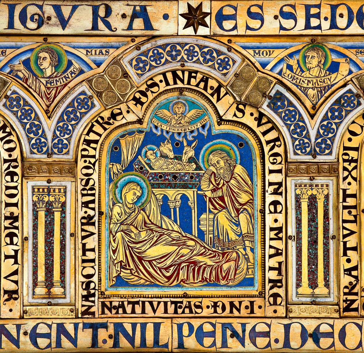 Verdun-alteret, som skildrer bibelske scener av Nicholas of Verdun