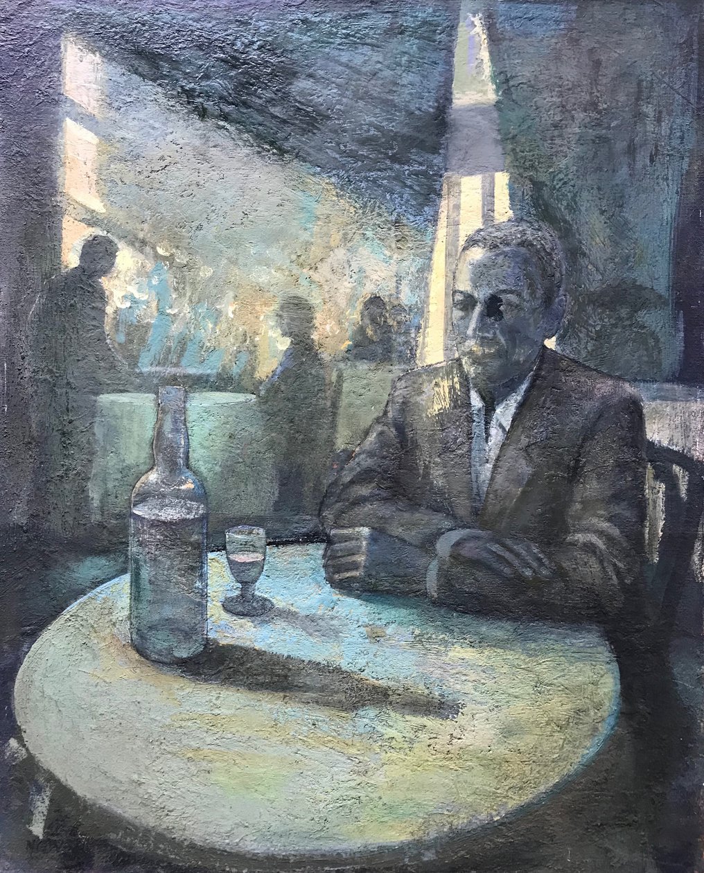 Ildvann, 2018–23 (olje på plate) av Nick Williams
