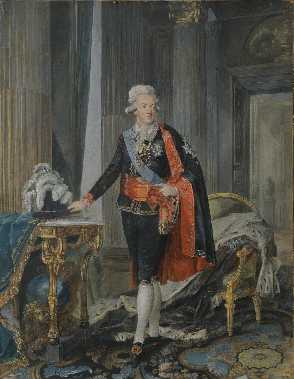 Kong Gustav III av Sverige (1746-92) 1792 av Niclas II Lafrensen