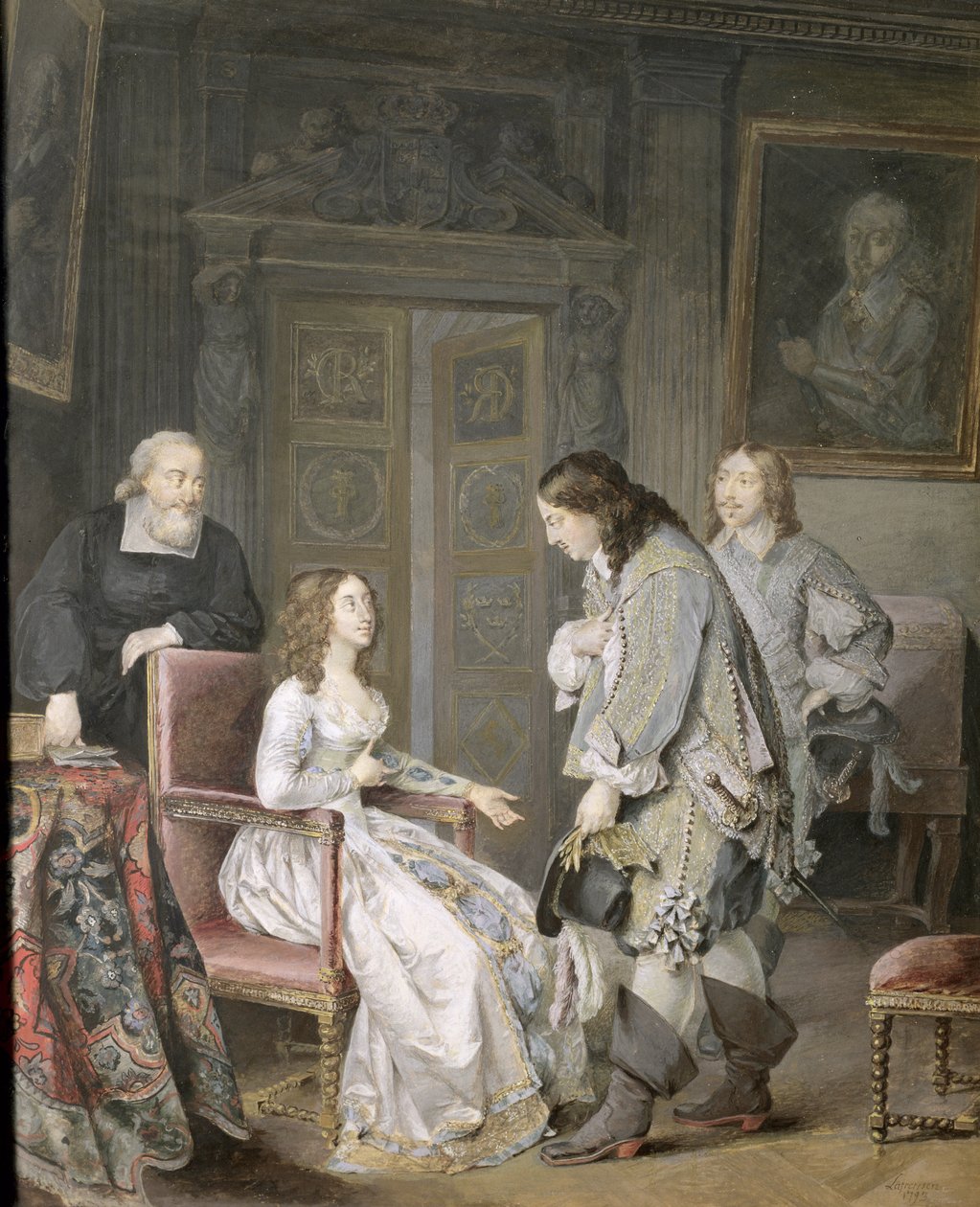Dronning Kristina av Sverige (1626-89) og Karl X Gustav av Sverige (1622-60) 1793 av Niclas II Lafrensen