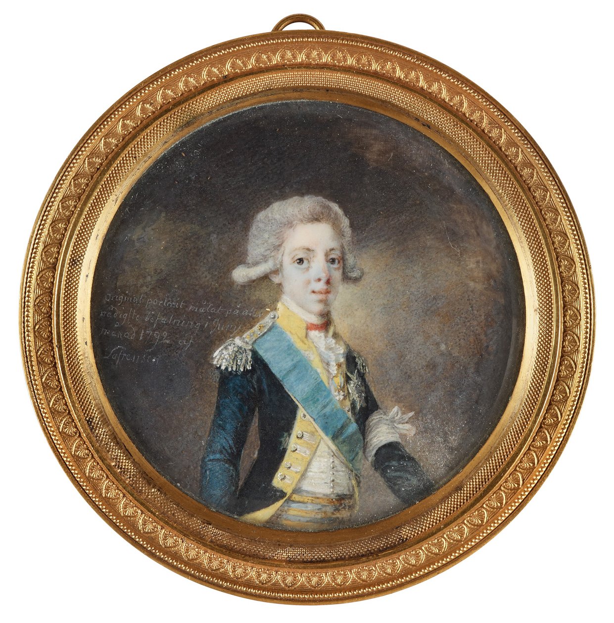 Portrett av Gustav IV Adolf av Sverige, 1792 av Niclas Lafrensen