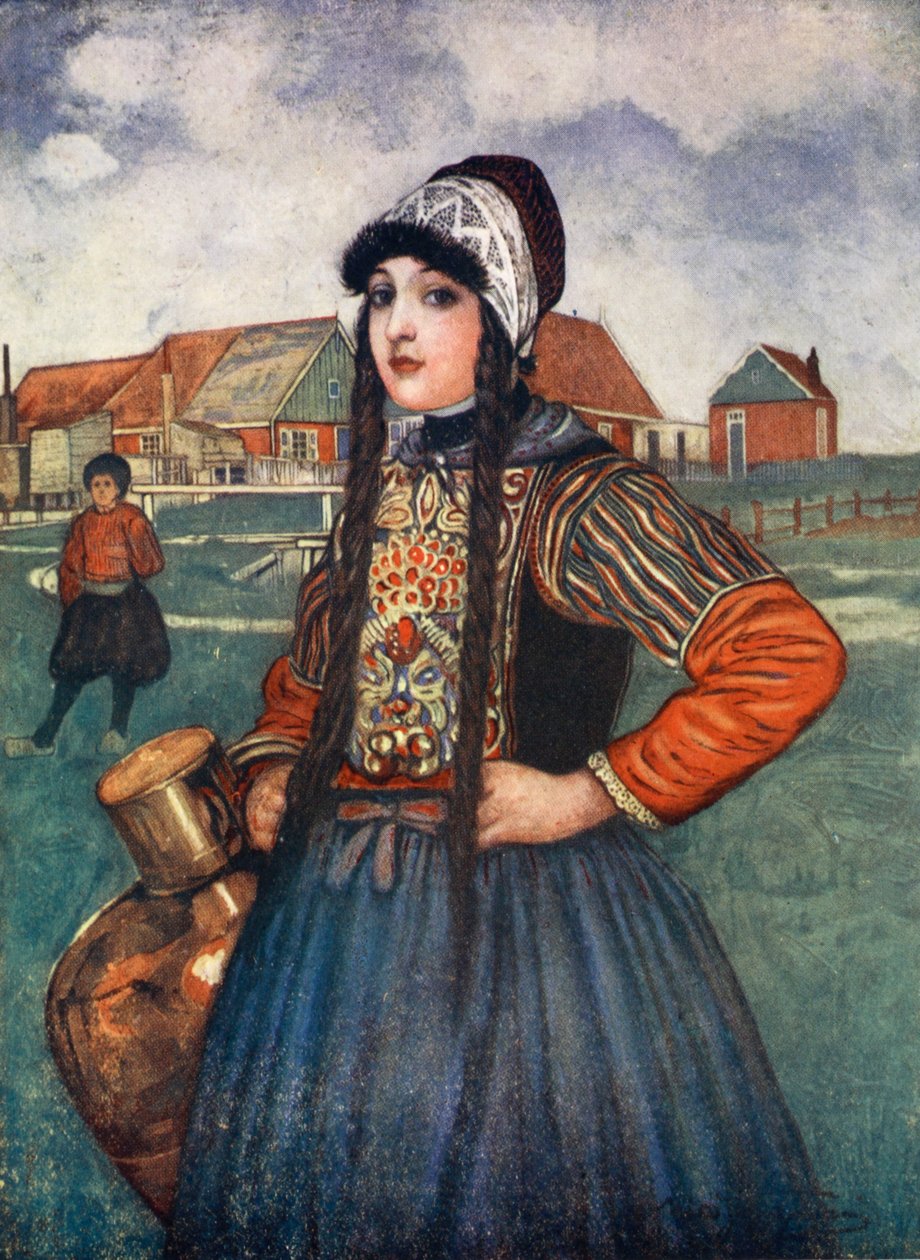En jente fra Marken, 1904 av Nico Jungman