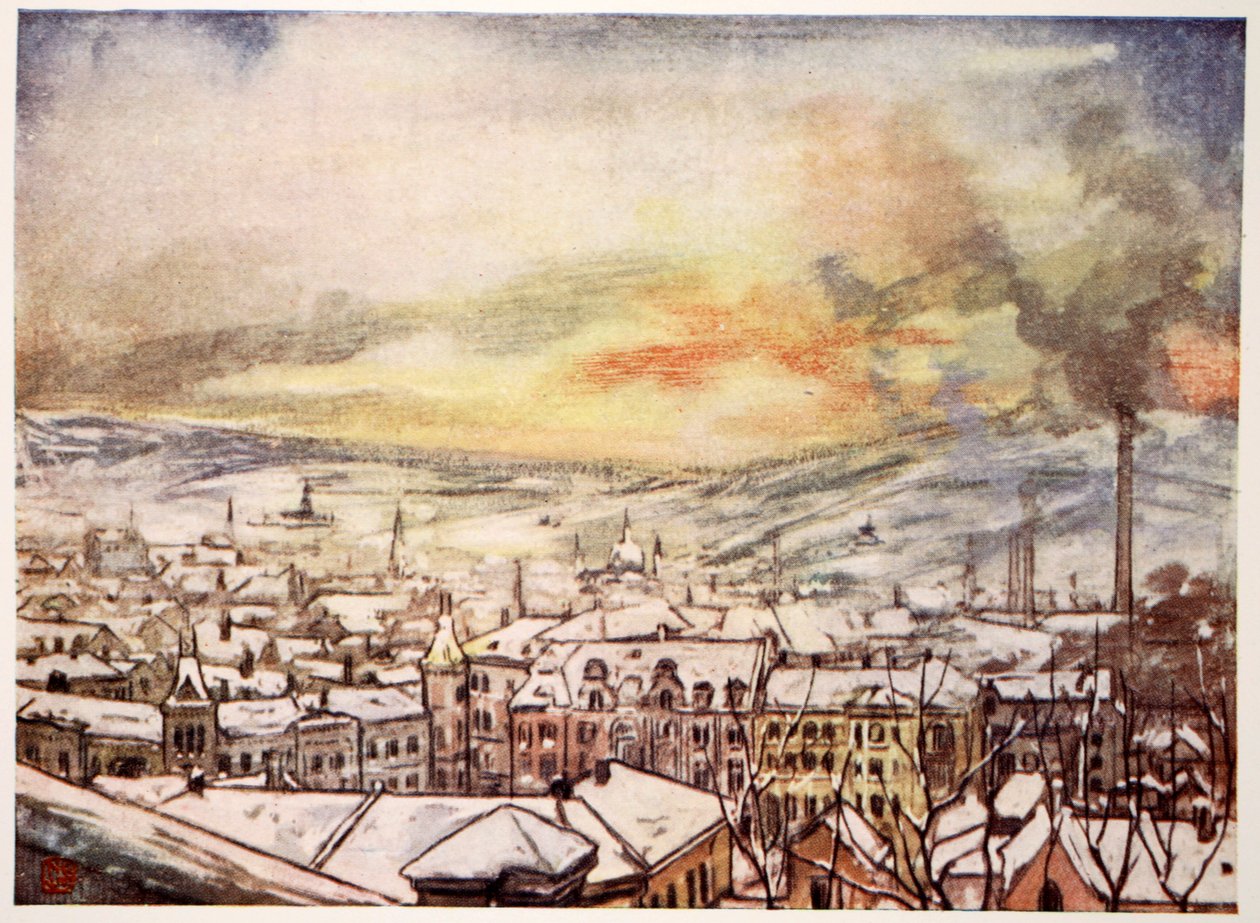 Christiania i fugleperspektiv, 1905 av Nico Jungman