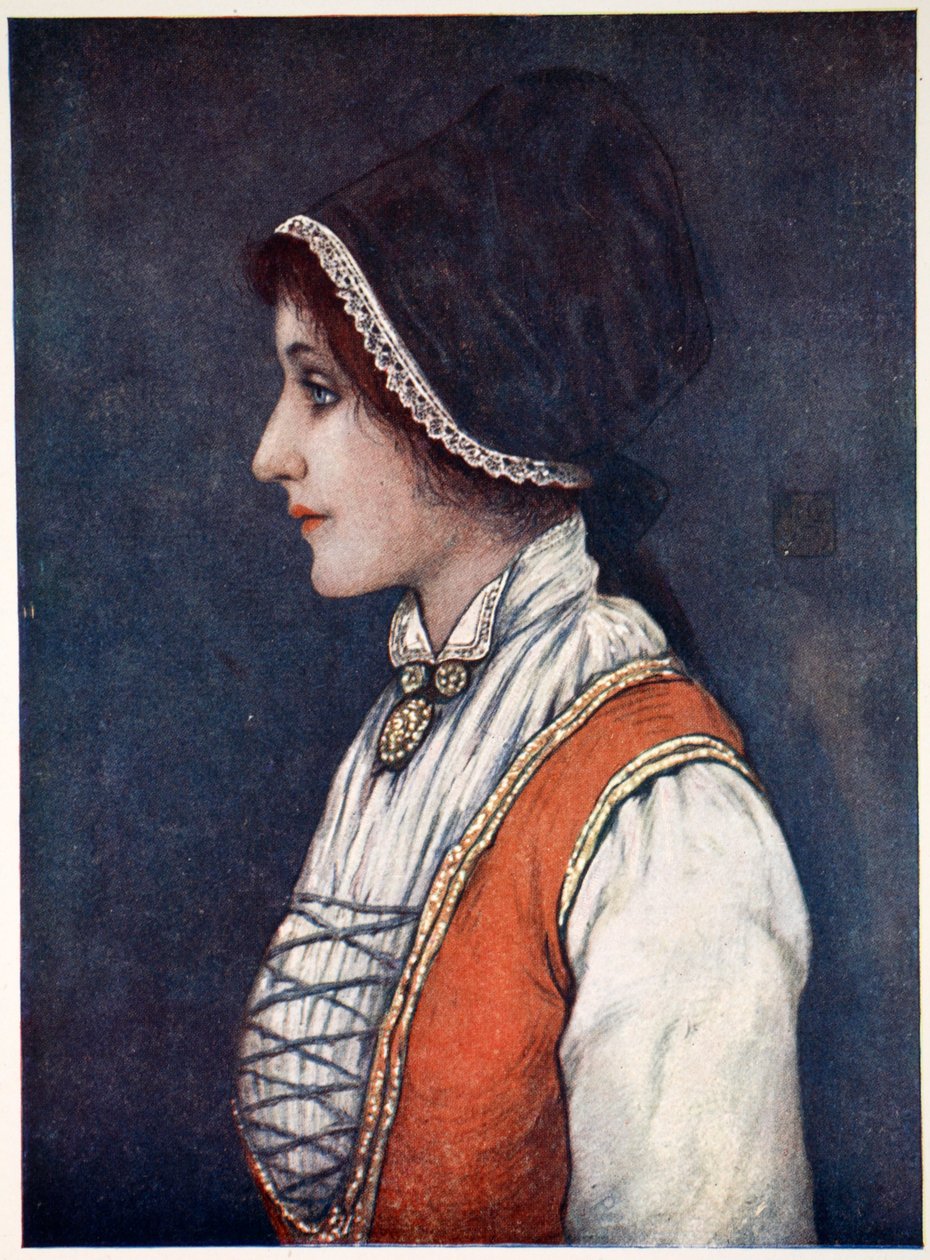 Drakt båret i Bergensdistriktet, 1905 av Nico Jungman