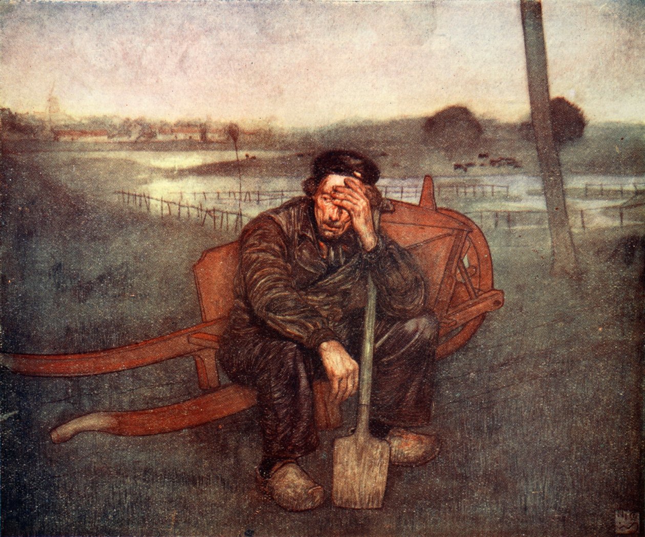 Trøtt ut, 1904 av Nico Jungman