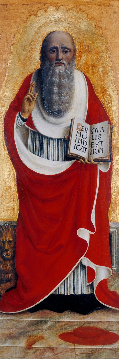 St. Jerome av Nicolò Il Lombarducio (attr.to) Corso