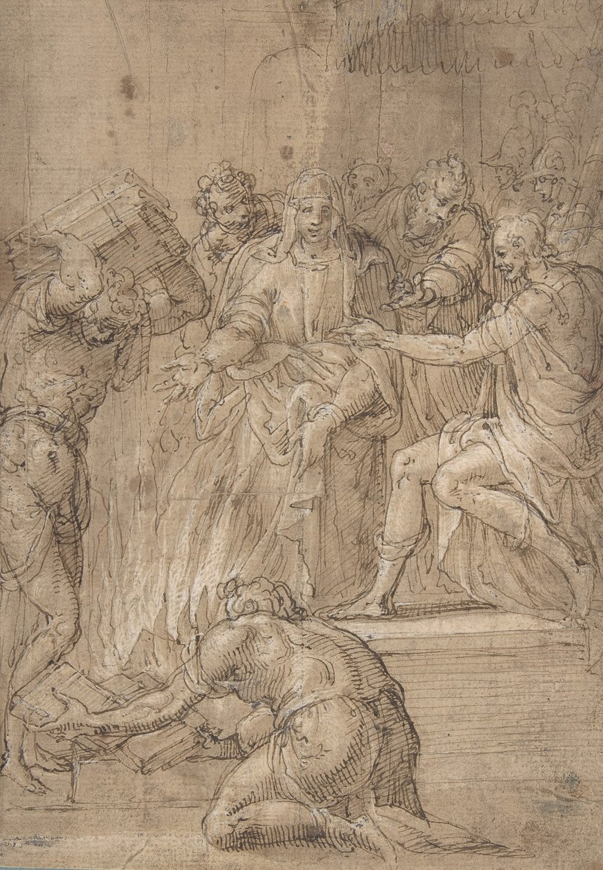 Cumaean Sibyll før Tarquin the Proud, 1500-tallet. av Nicolò dell