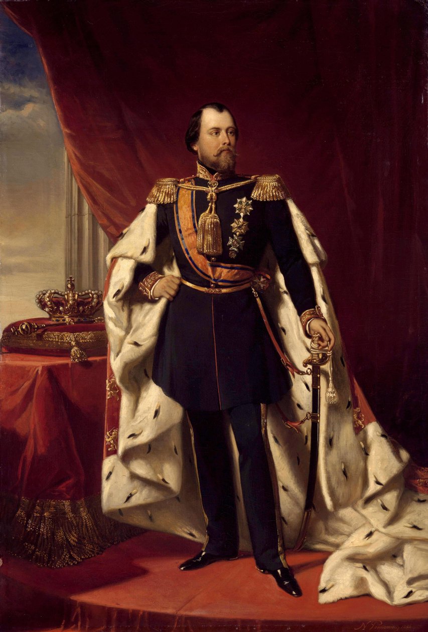 Portrett av William III, konge av Nederland av Nicolaas Pieneman