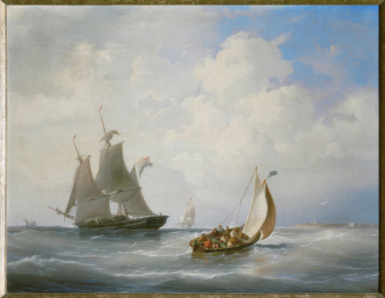 sjølandskap av Nicolaas Riegen