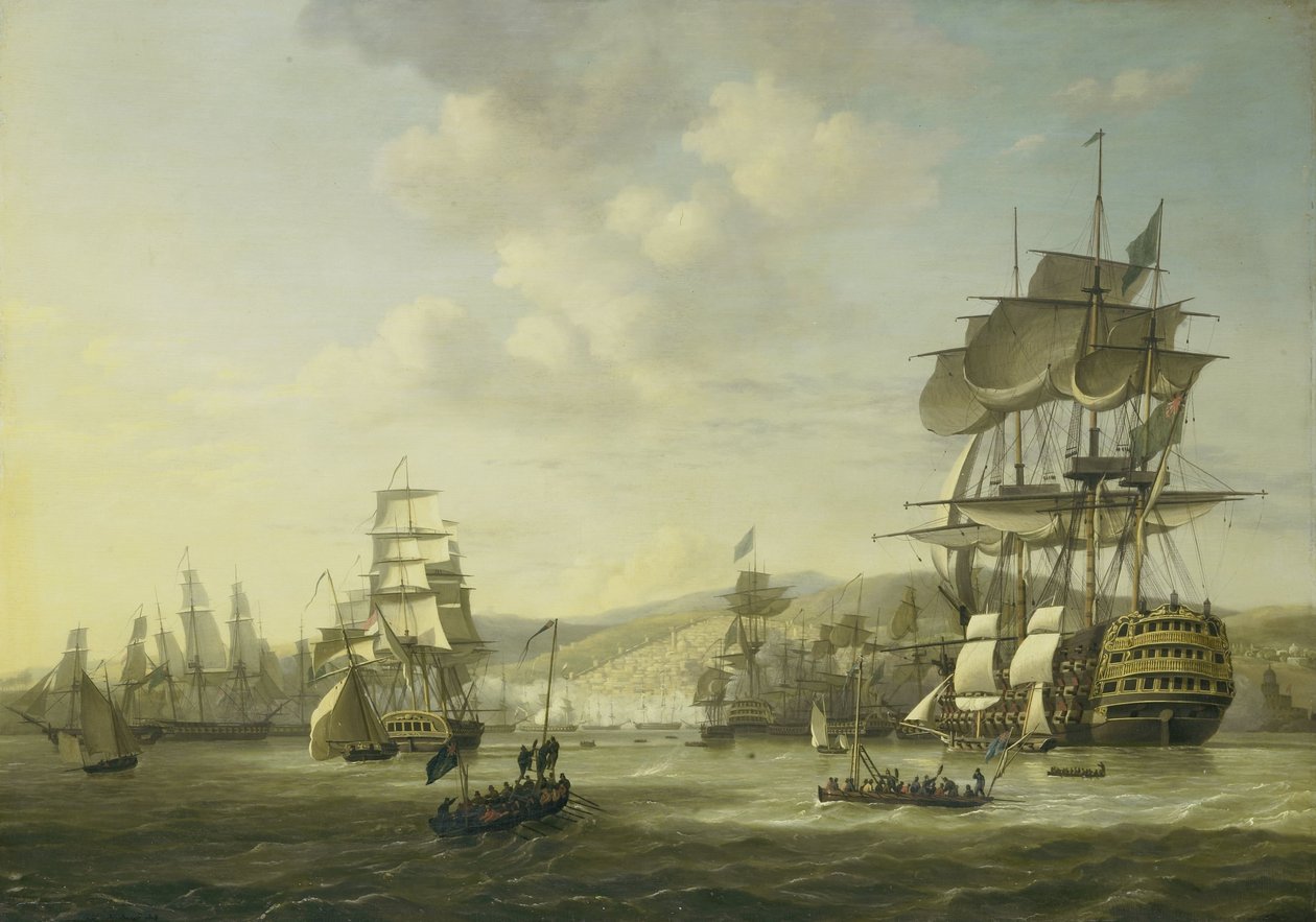 The Anglo-Dutch Fleet in the Bay of Algiers Backing up the Ultimatum to Release the Christian Slaves, 26 August 1816 Four Episodes during the Presence of the Anglo-Dutch Fleet in the Bay of Algiers, 26 to 27 August 1816 (series title)   1393799   no        av Nicolaas Baur