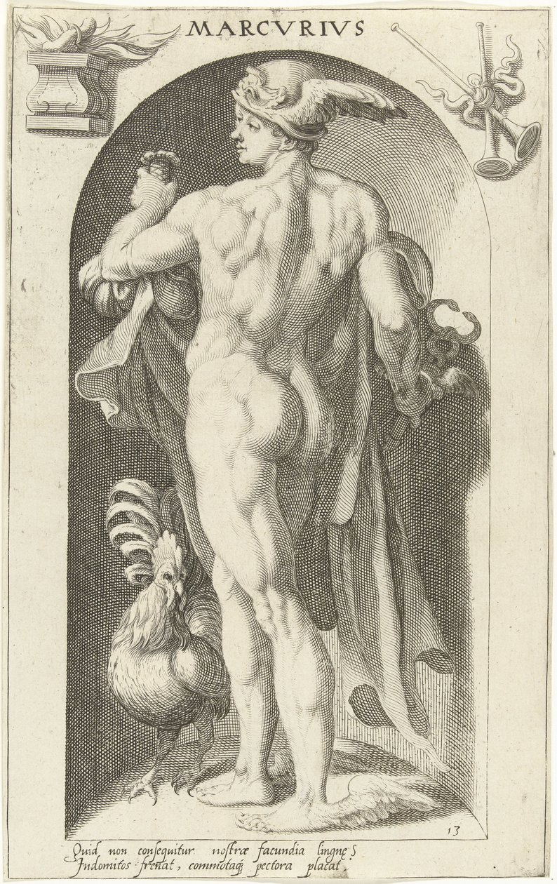 Merkur Marcvrivs (tittel på objekt) Ancient Gods (serietittel) av Nicolaas Braeu