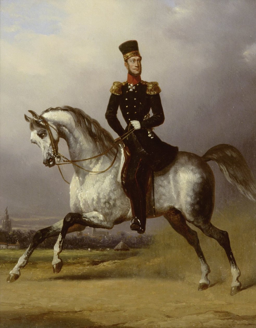 Rytterportrett av William II, konge av Nederland av Nicolaas Pieneman (attributed to)