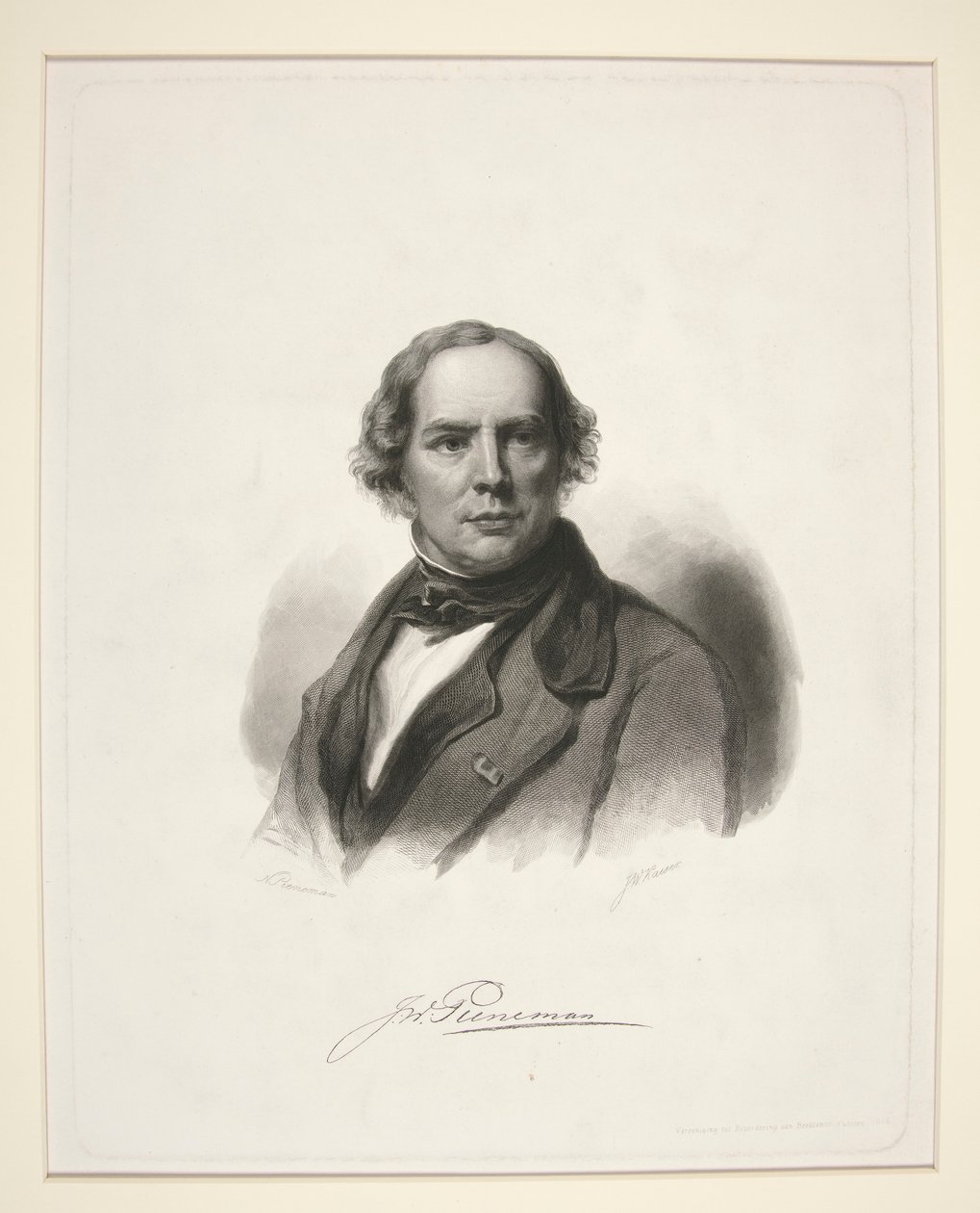 Portrett av J.W. En mindre en av Nicolaas Pieneman